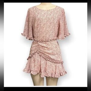 Morgan Claire floral ruffle dress size large